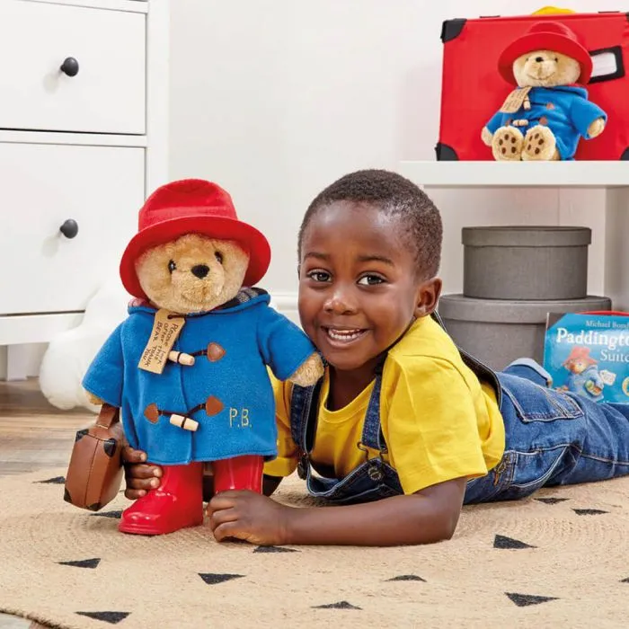 PADDINGTON WITH BOOTS EMBROIDERED COAT & SUITCASE LARGE