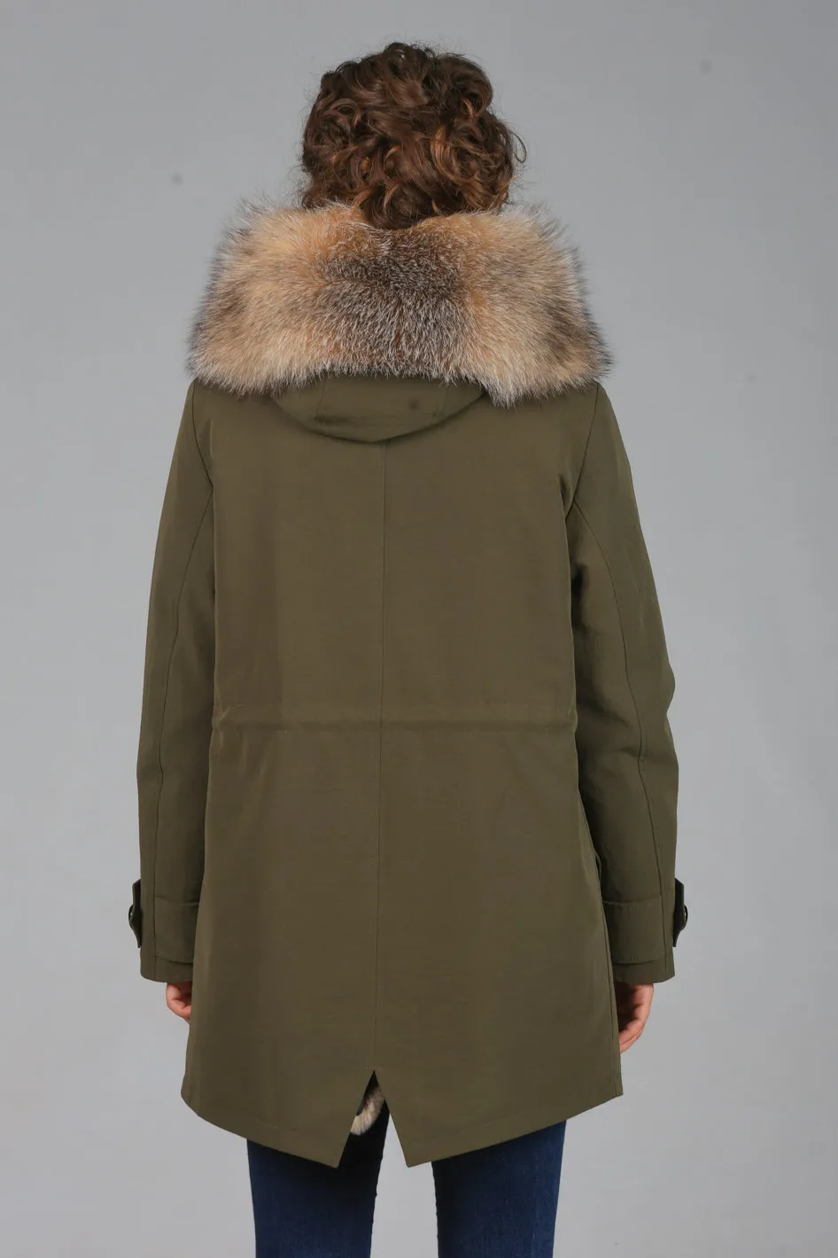 Parka in cotone tecnico impermeabile long  Cristal prestige