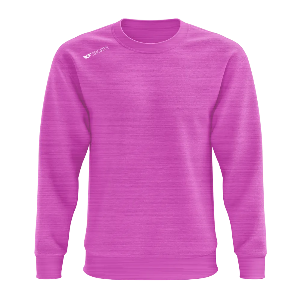 Pink Melange: Crewneck Jumper