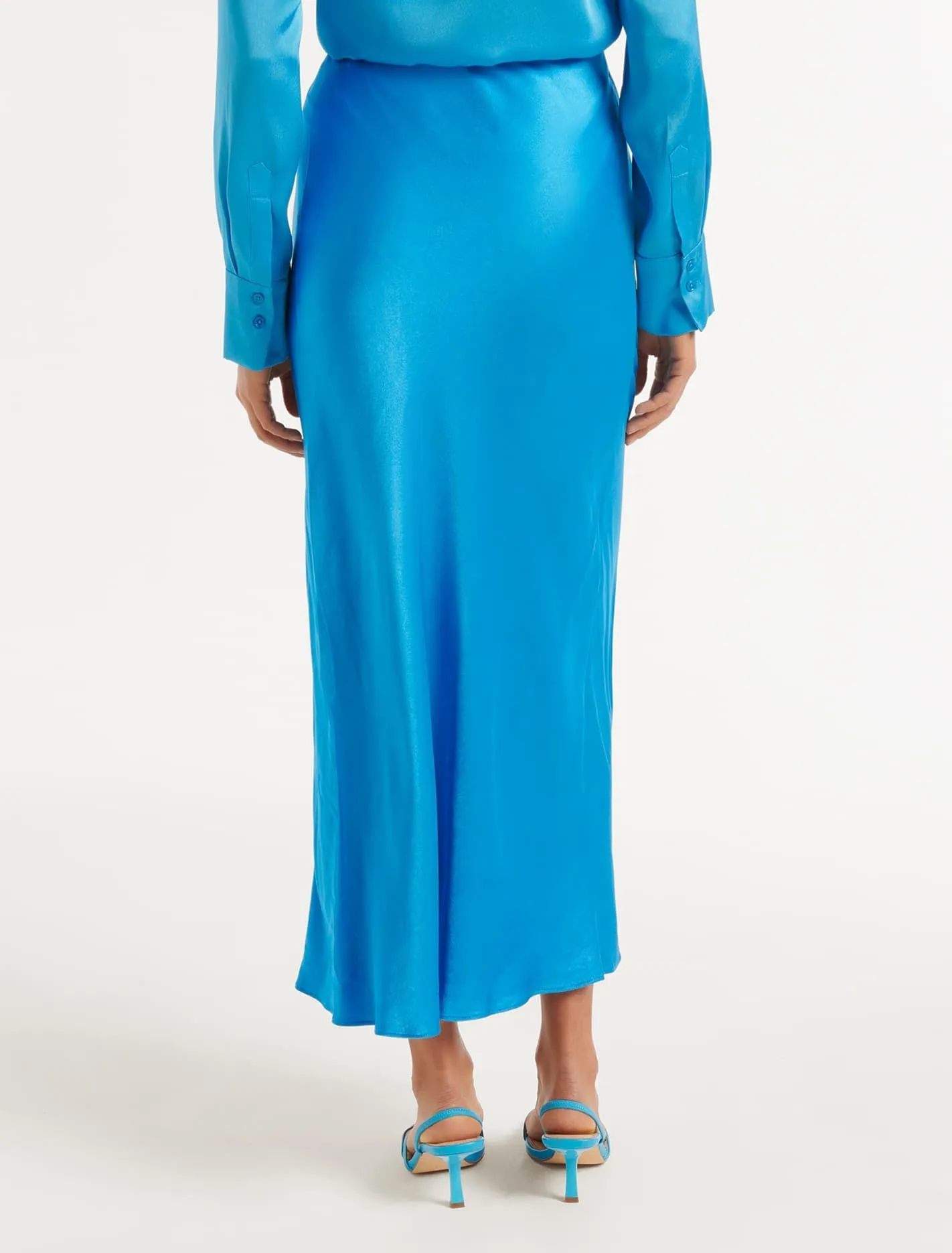 Portia Bias Midi Skirt