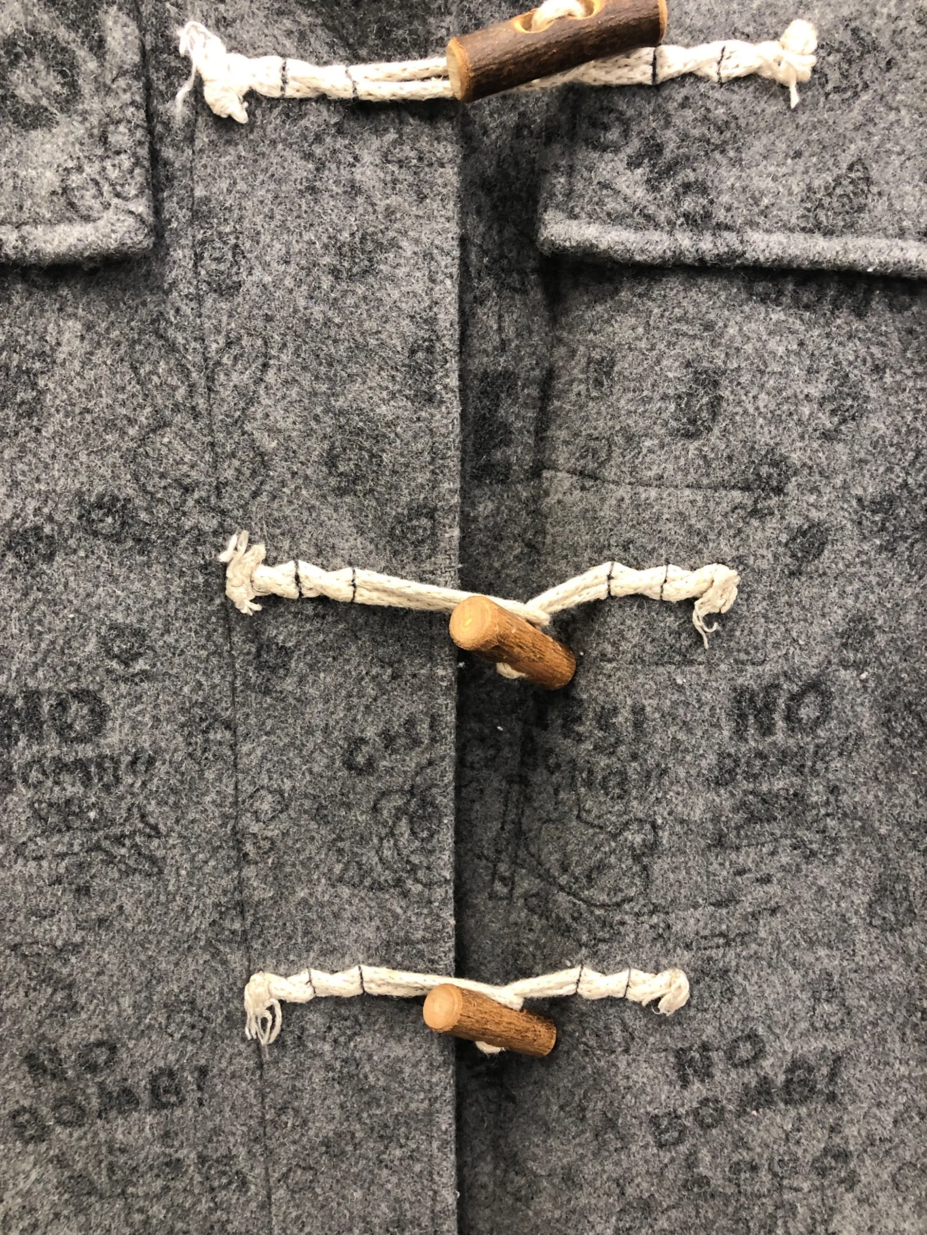 [Pre-owned] Hysteric Glamour Full Logo Duffle Coat 2AC-8230