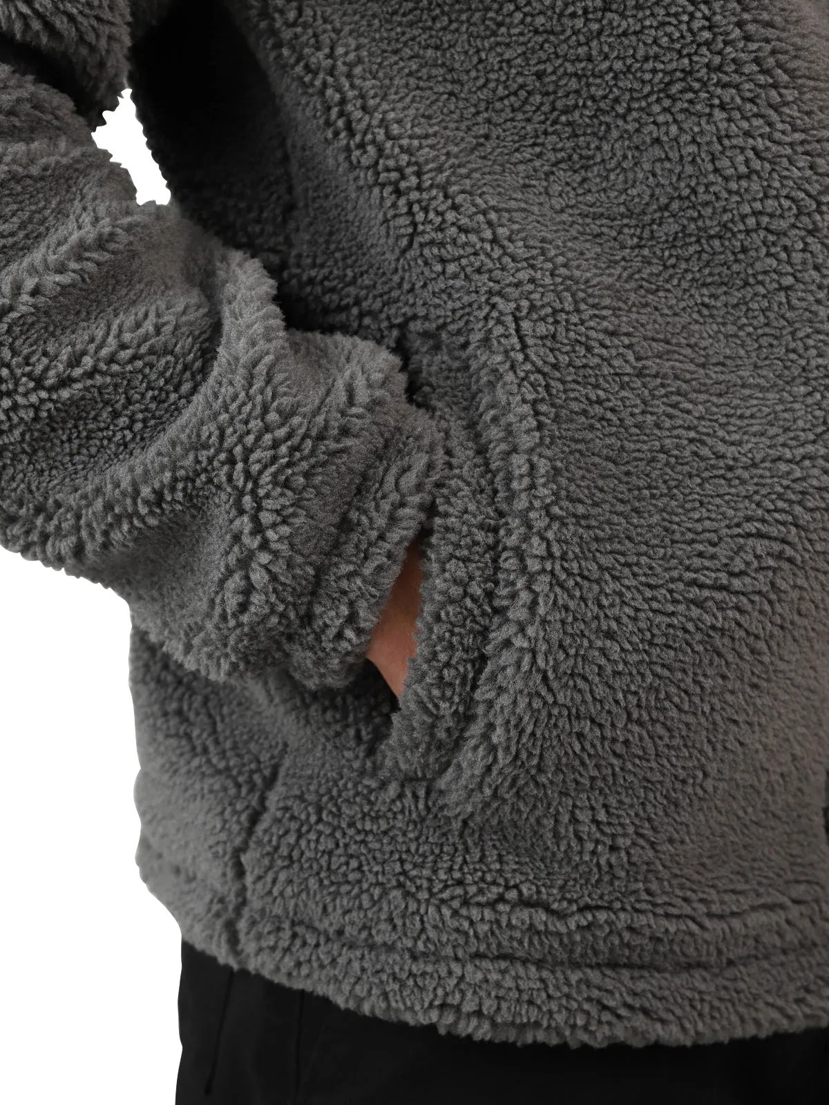 Renziost Men Fleece Jacket | Mud Green