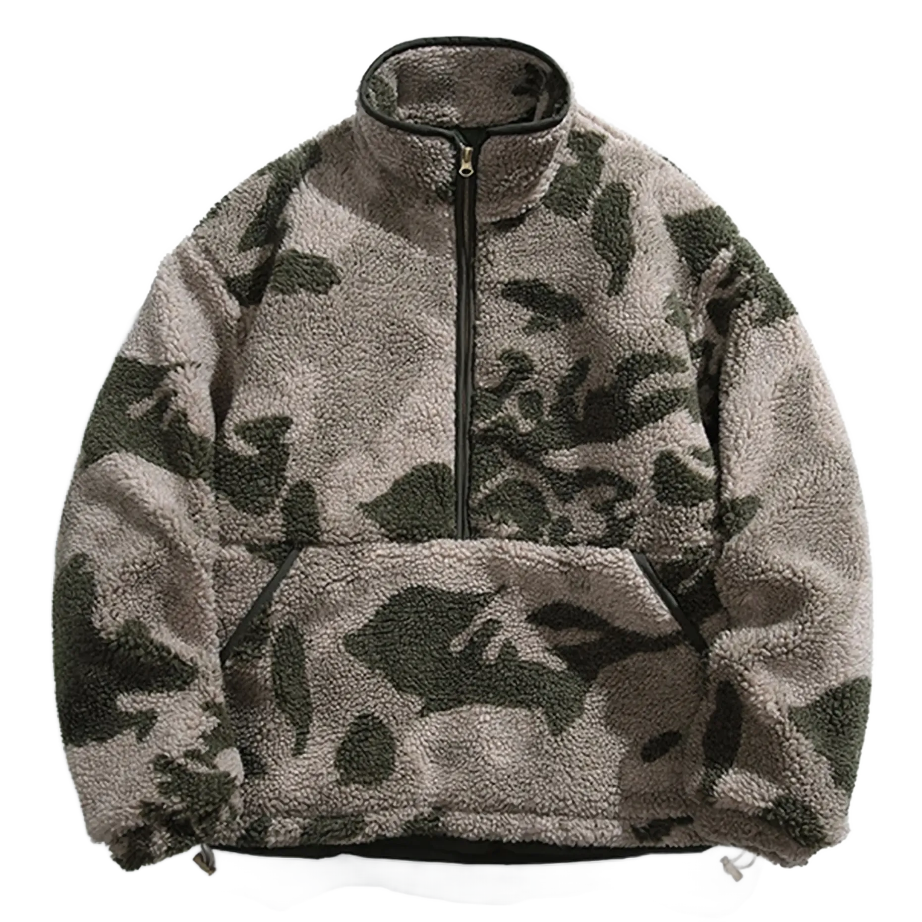 'Scout' Forest Camo Quarter-Zip Fleece Jacket