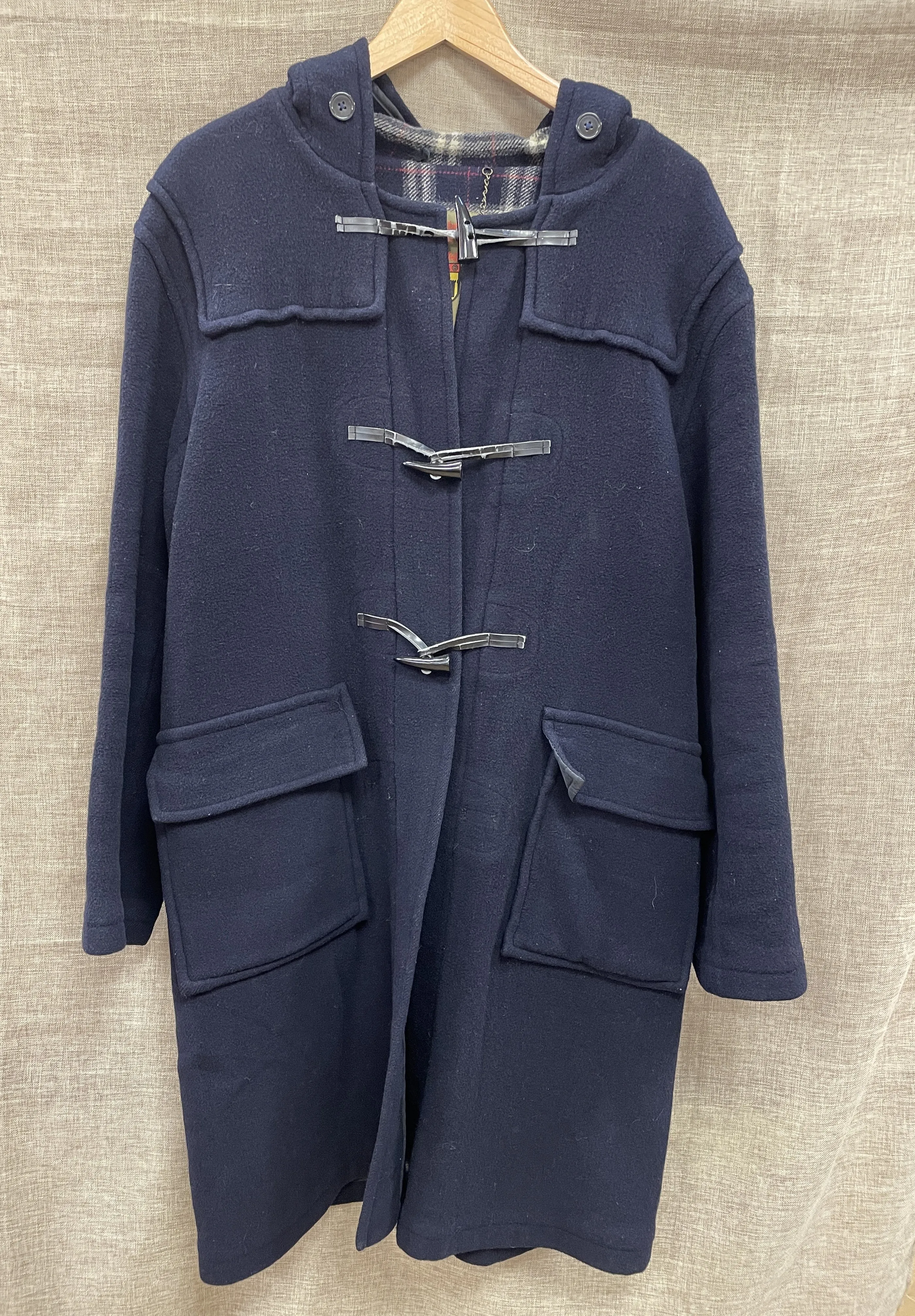 The Original Duffle Coat Navy Blue Wool Coat Size 38 Small