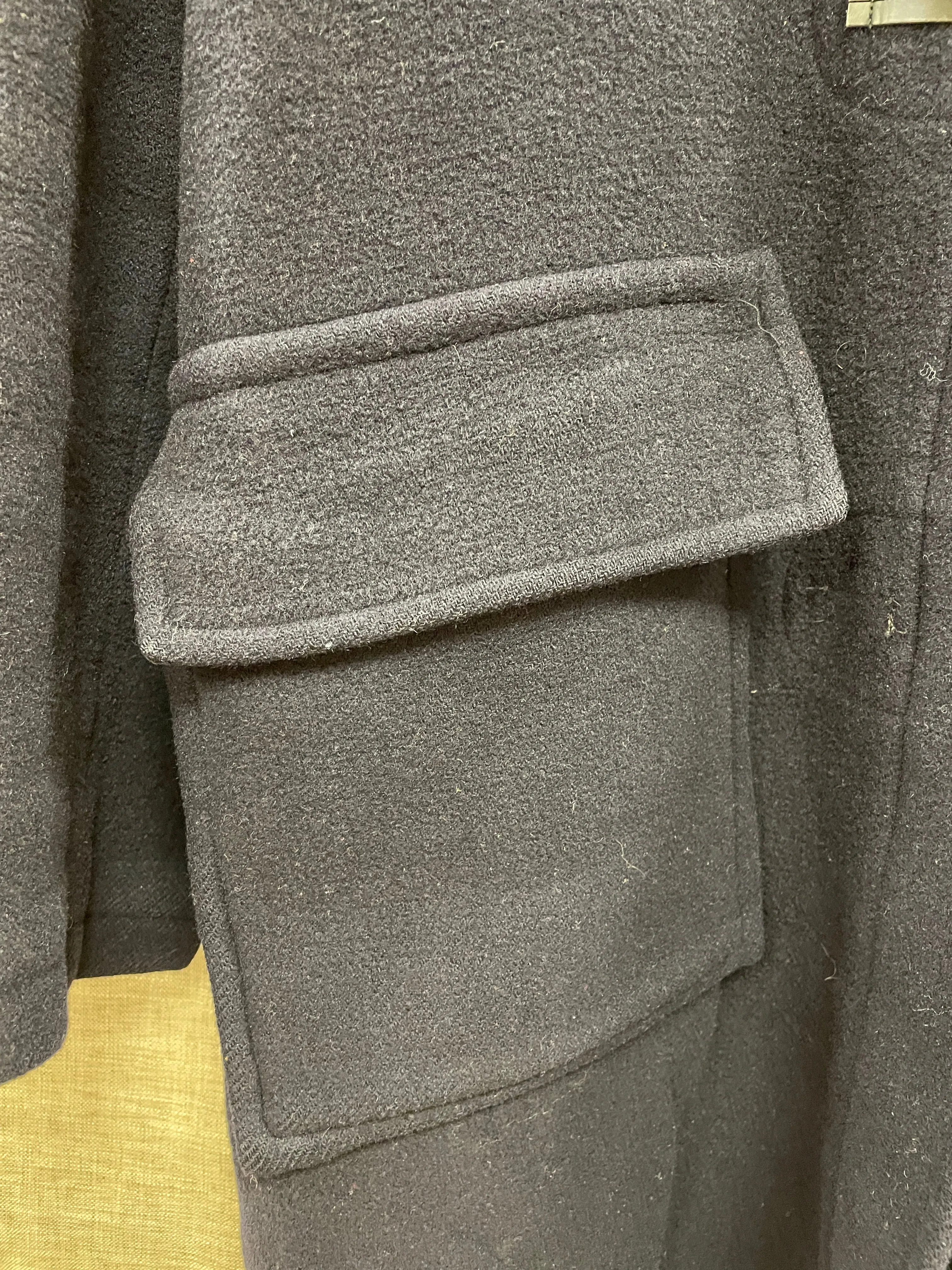 The Original Duffle Coat Navy Blue Wool Coat Size 38 Small