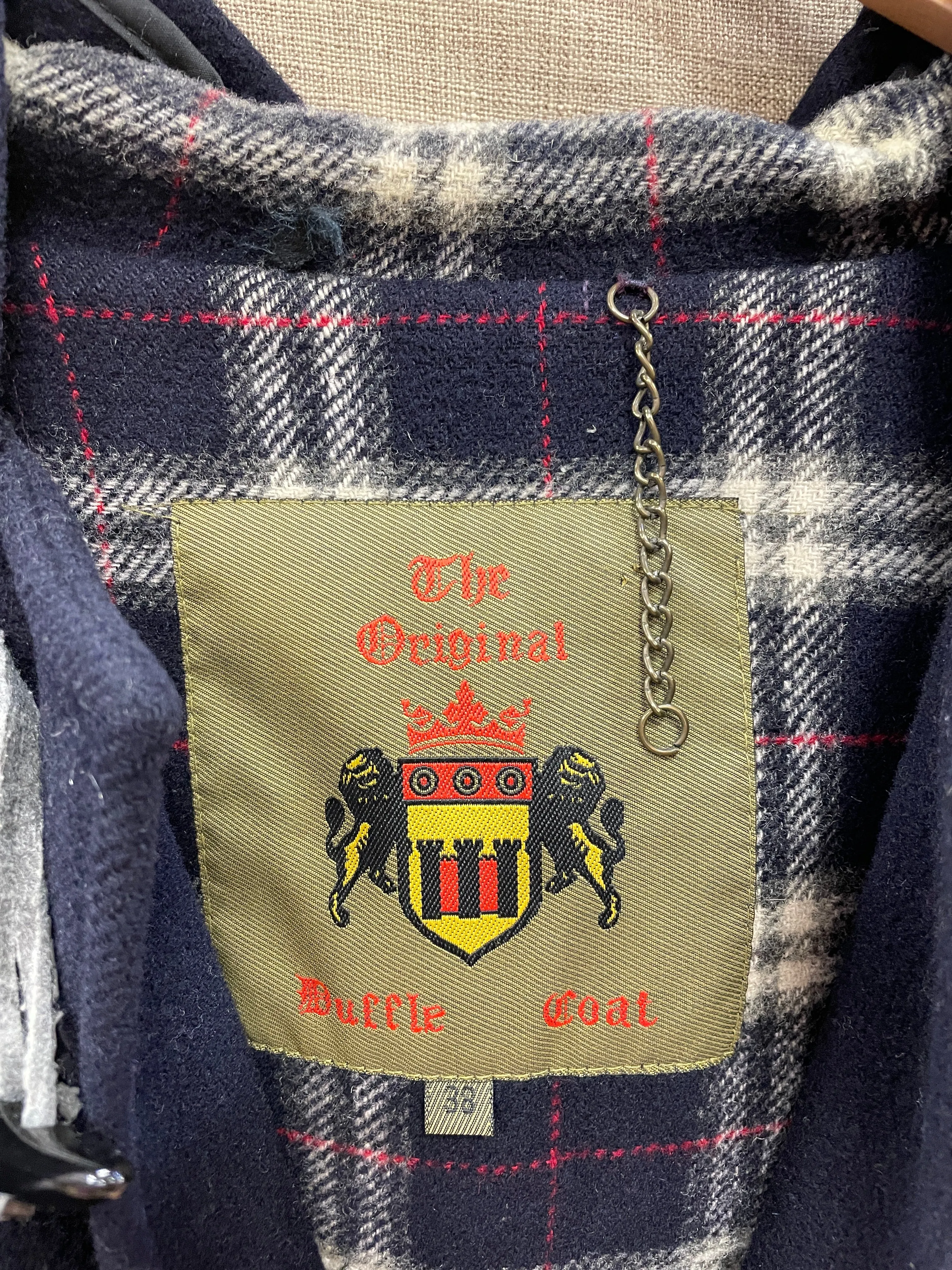 The Original Duffle Coat Navy Blue Wool Coat Size 38 Small