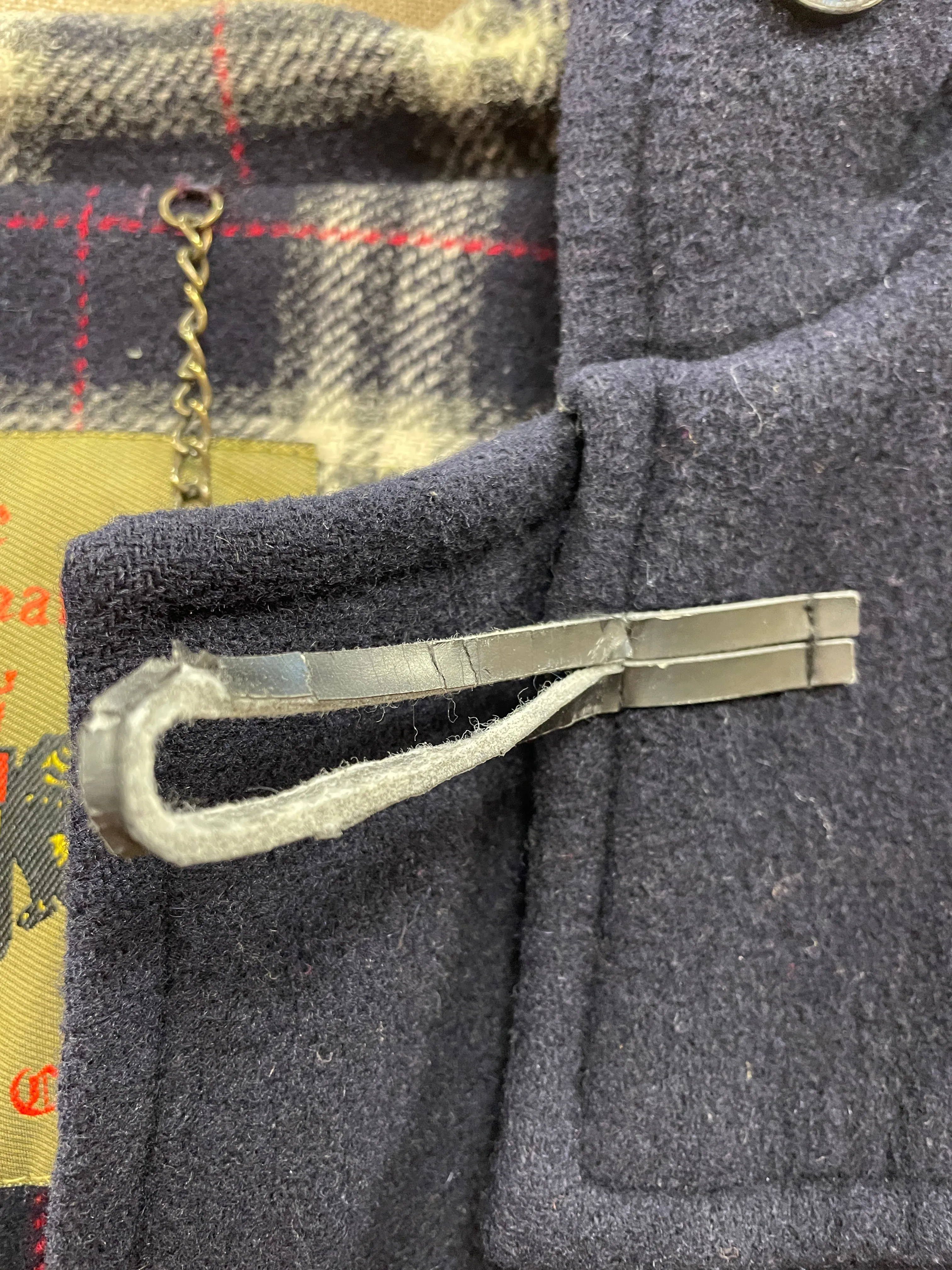 The Original Duffle Coat Navy Blue Wool Coat Size 38 Small