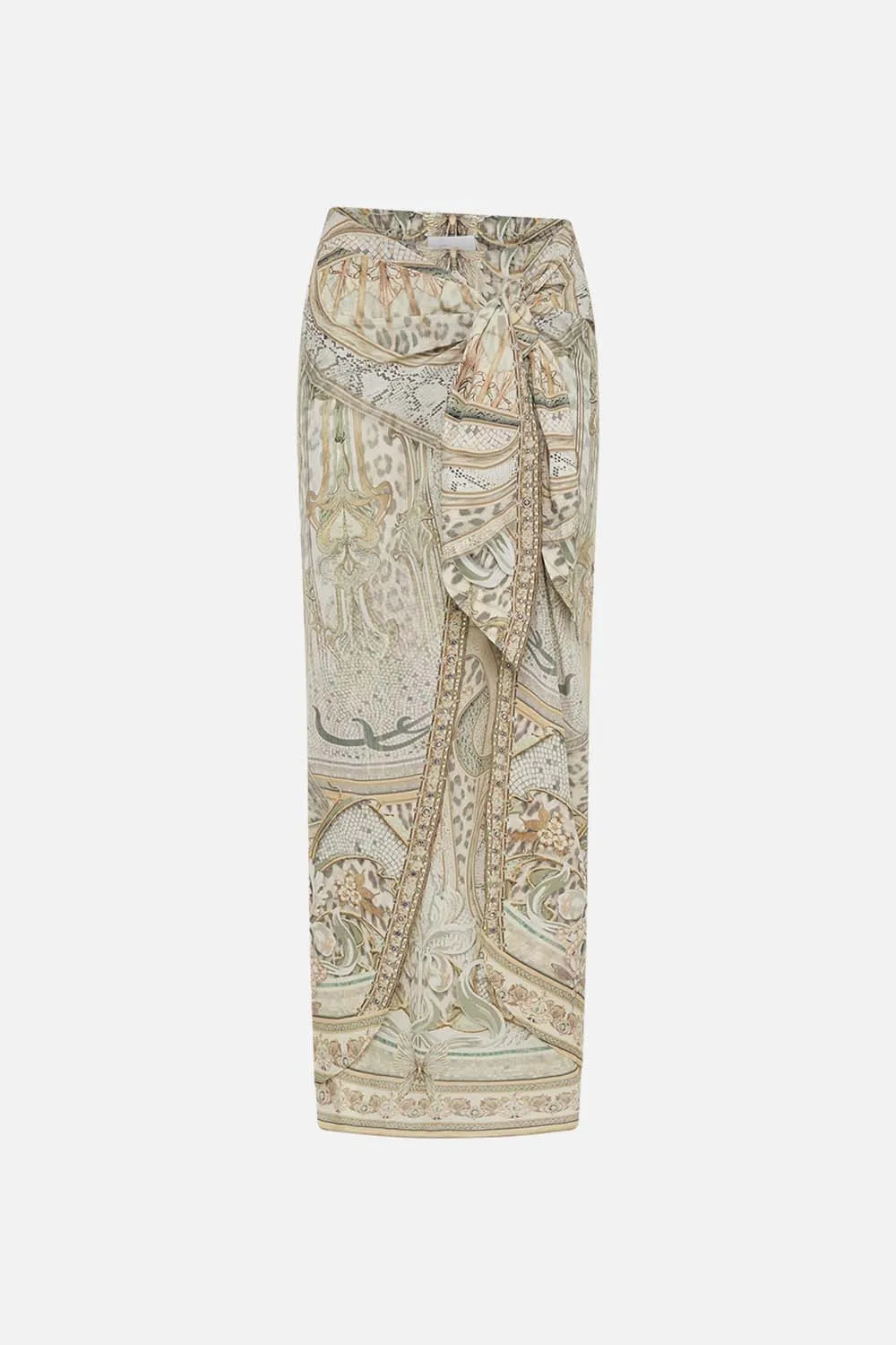 TIE FRONT SKIRT IVORY TOWER TALES