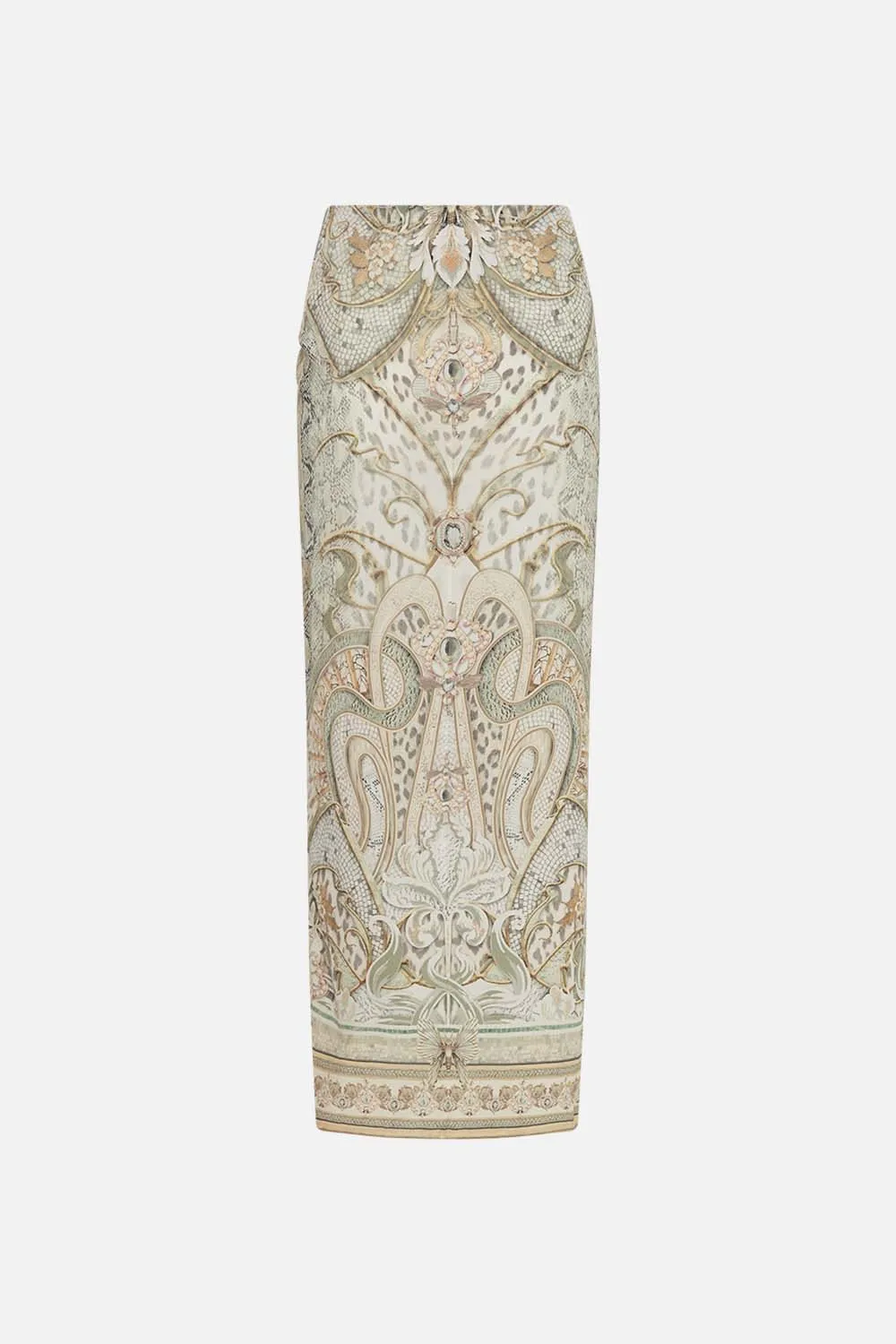 TIE FRONT SKIRT IVORY TOWER TALES