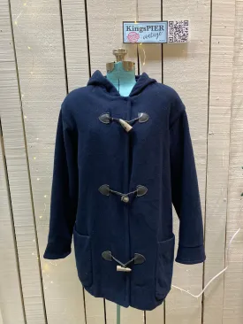 Vintage Eddie Bauer Blue Duffle Coat, Size Small