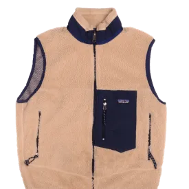 VINTAGE PATAGONIA RETRO-X FLEECE DEEP PILE SLEEVELESS JACKET 90s MEDIUM MADE USA