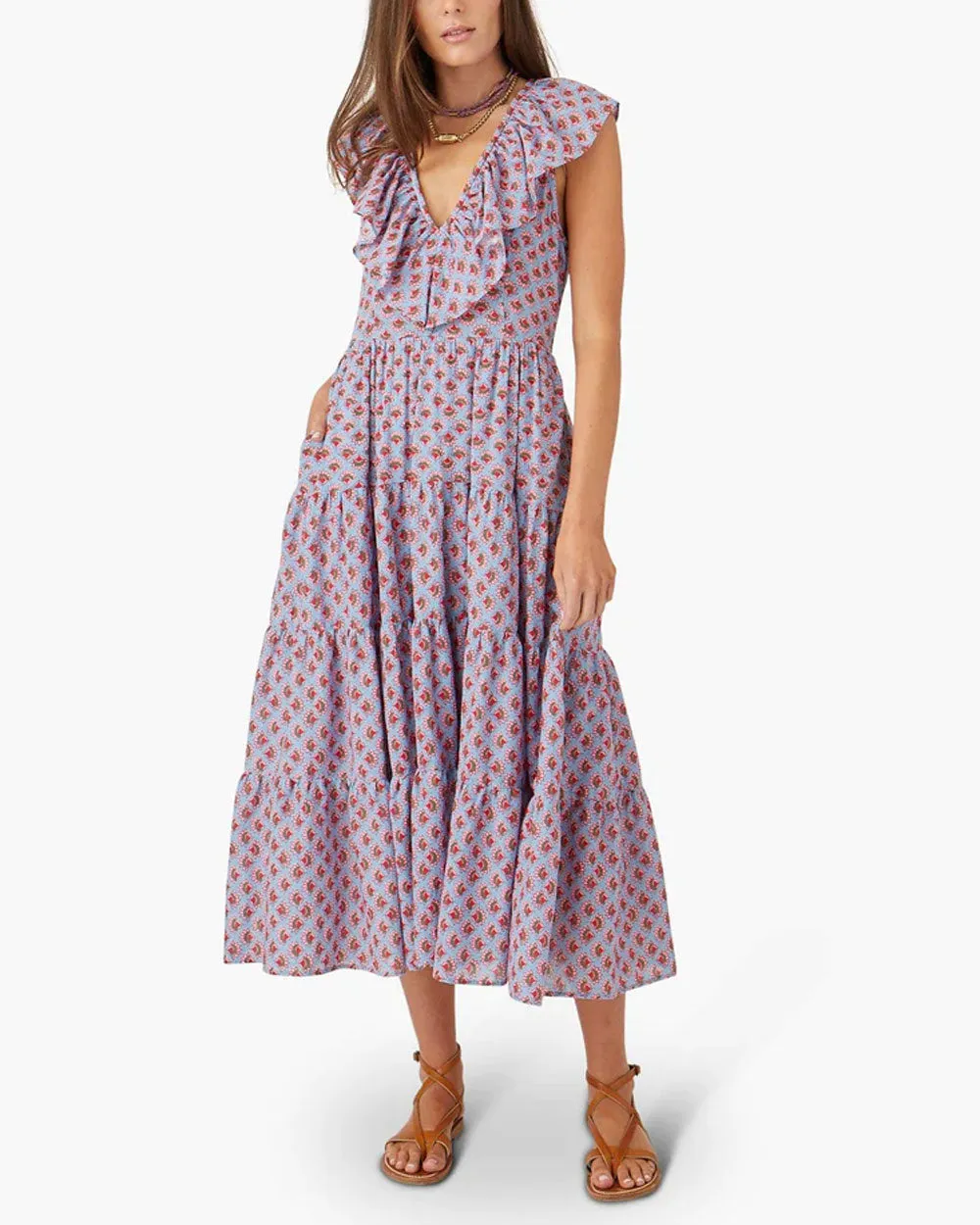 Water Lotus Tatiana Midi Dress