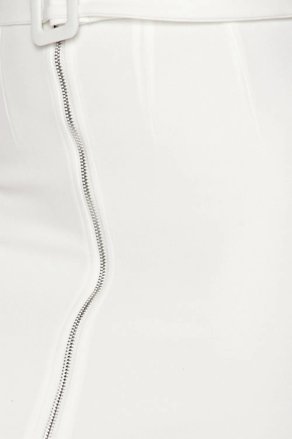 Zip Frnt Belted Waist Midi Ski
